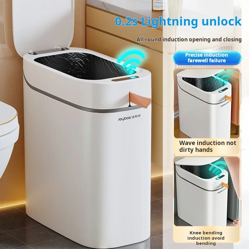 Smart Sensor Trash Can Rechargeable Auto Adsorption Bag Garbage Can For Toilet Living Room Kitchen Household Items - Image 5