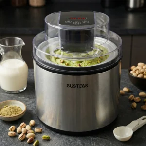 2-liter Large-capacity Electric Ice Cream Maker That Can Make Various Flavors Of Smoothies And Frozen Yogurt. Equipped with An LED Display, Suitable for 1-3 People. A Must-have Kitchen Item, Also An Ideal Choice for Summer And Festivals.