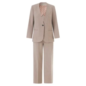 Customized 2025 New Retro V-neck Design Style Versatile Suit Vest Coat Wide Leg Pants 3-Piece Set Formal West