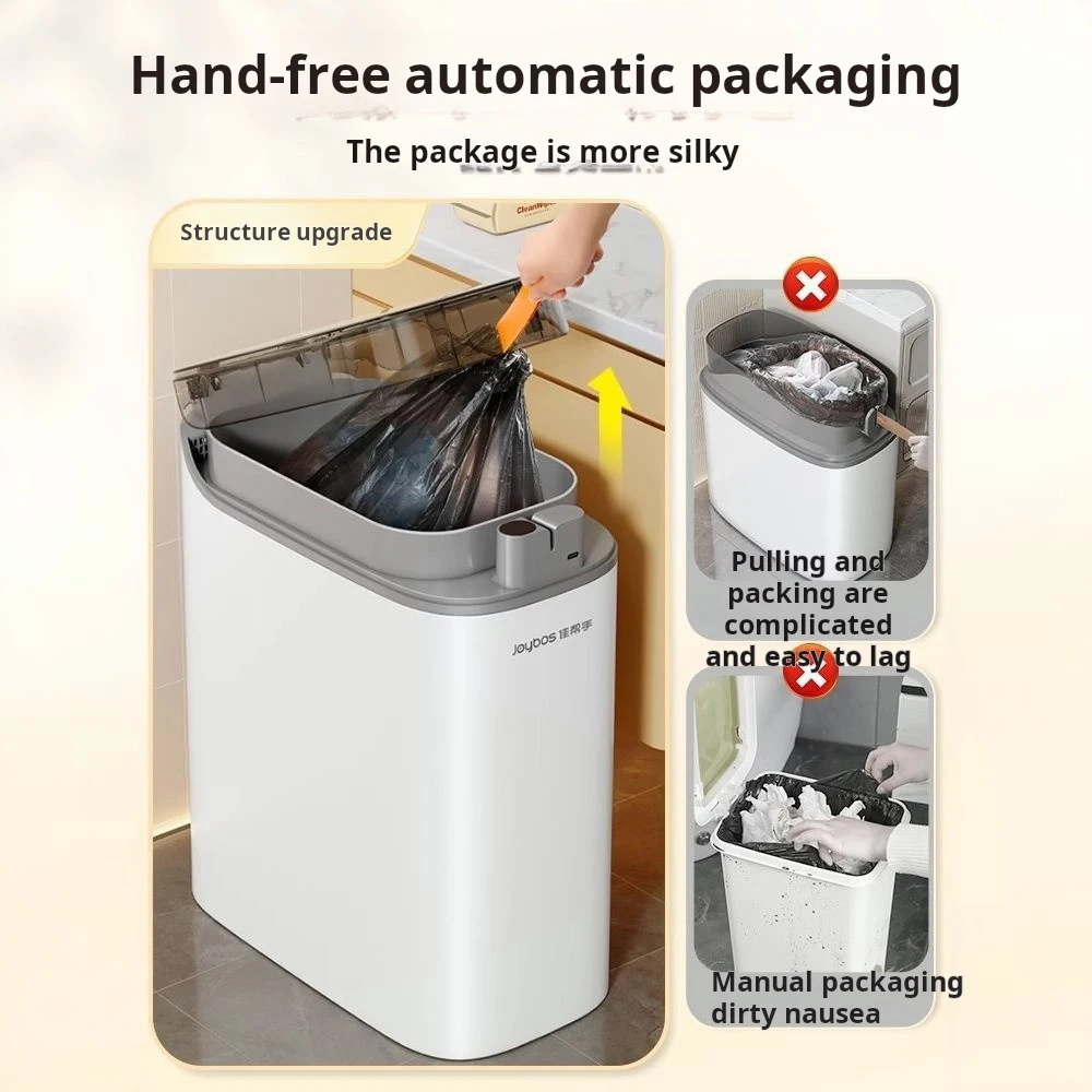 Smart Sensor Trash Can Rechargeable Auto Adsorption Bag Garbage Can For Toilet Living Room Kitchen Household Items - Image 3
