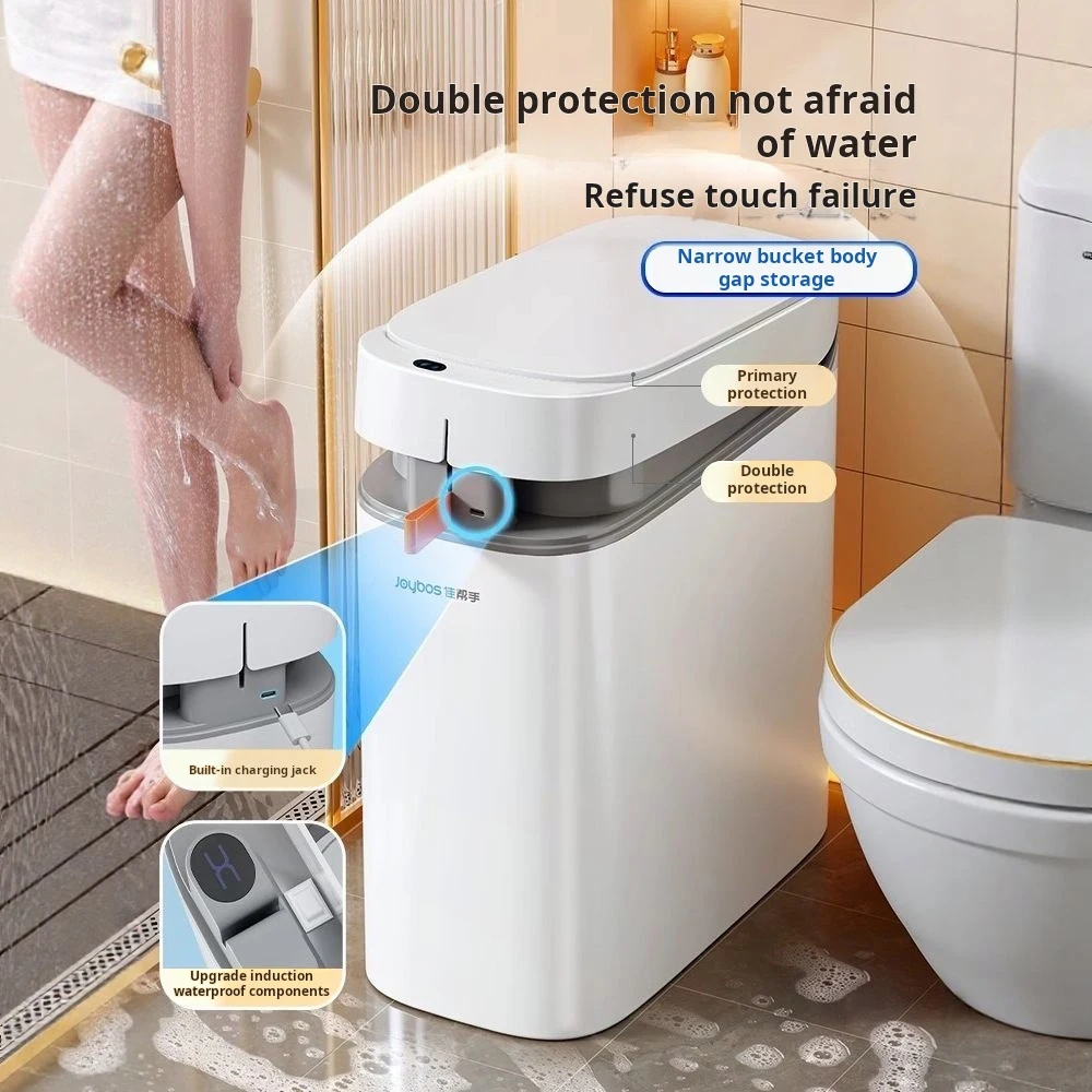Smart Sensor Trash Can Rechargeable Auto Adsorption Bag Garbage Can For Toilet Living Room Kitchen Household Items - Image 4